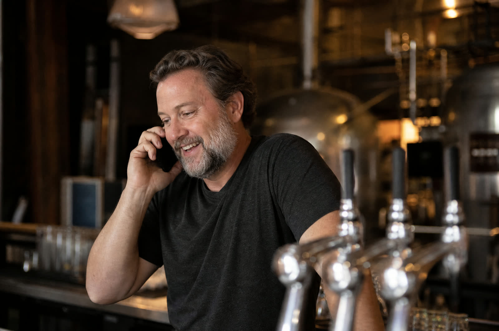 Business owner taking the call